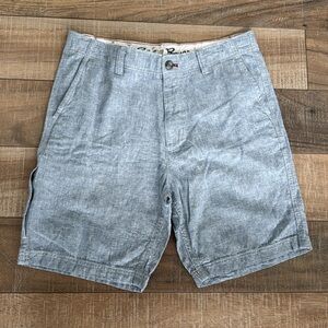 Size 32 men’s Eddie Bauer shorts. Light blue material.
